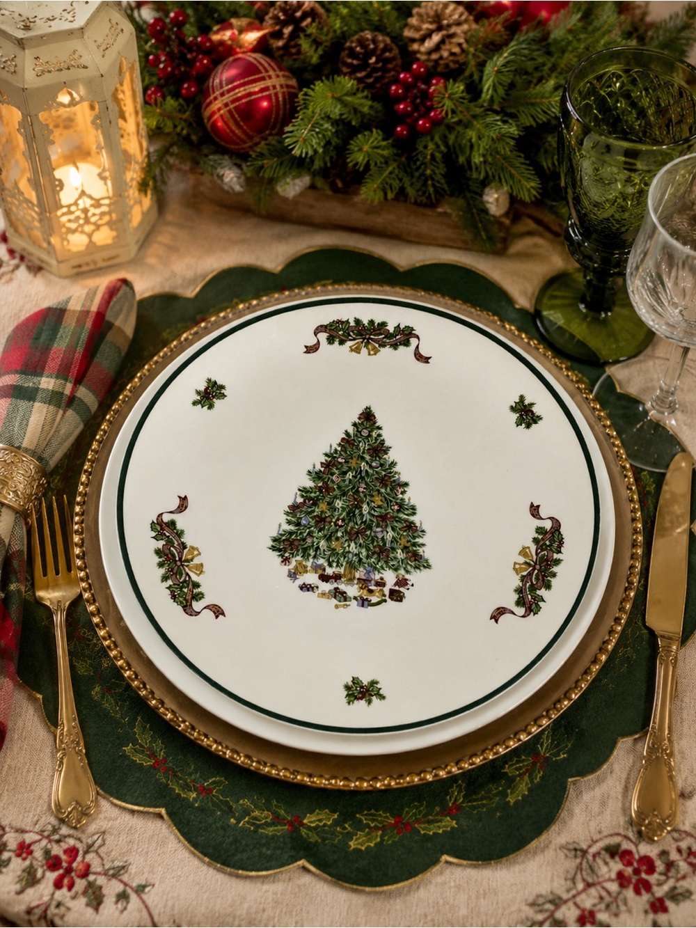 Johnson Brothers Christmas Plate Made in Staffordshire England Serving Plate